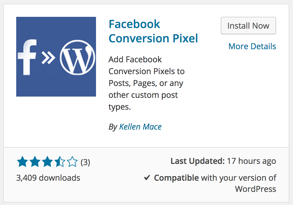 facebook conversion pixel wordpress plugin