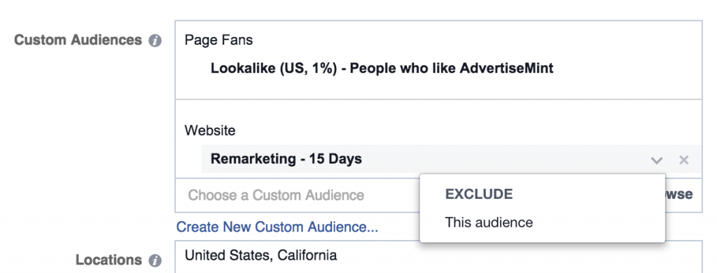 facebook advertising custom audiences