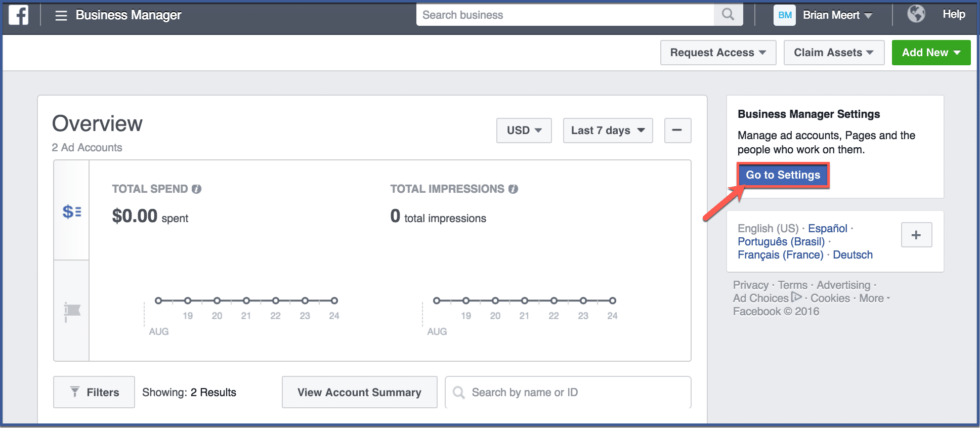 FB Business Settings: Business Account vs Personal Account (Facebook  Business Manager) 