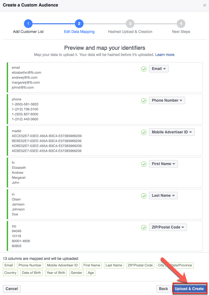 How To Build A Facebook Custom Audience Using Multiple Data Types6