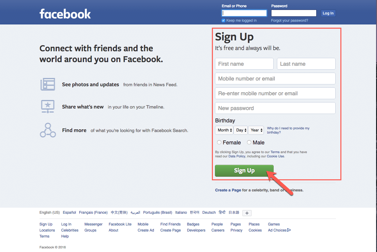 How to Create a Facebook Profile