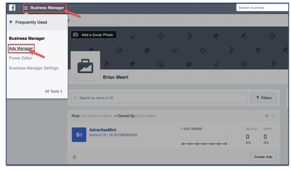 where to find your facebook account id