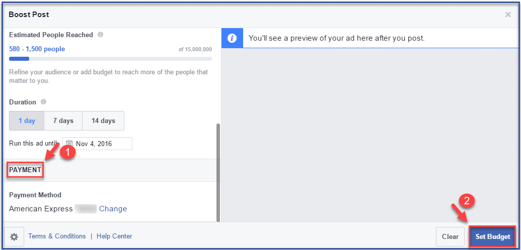 how do i edit a boosted post on facebook