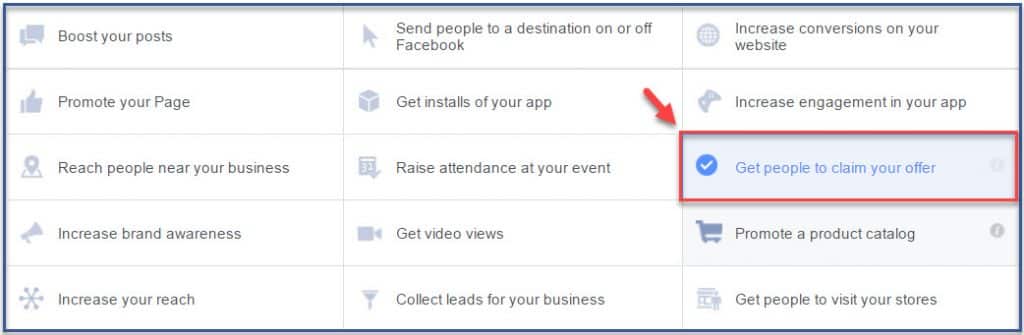 facebook-advertising-objectives-get-people-to-claim-your-offer1