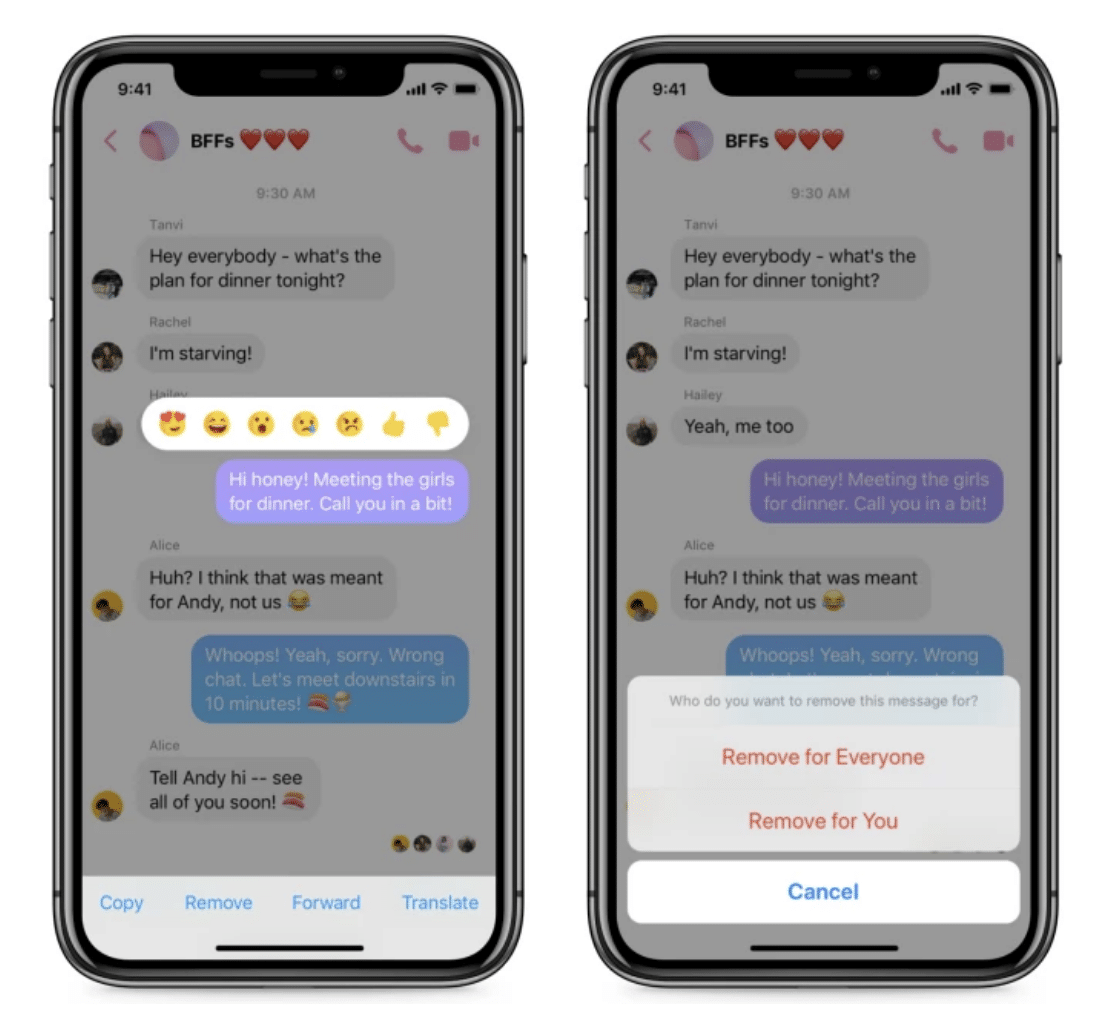 Messenger Update Allows You to Unsend Embarrassing Messages - AdvertiseMint