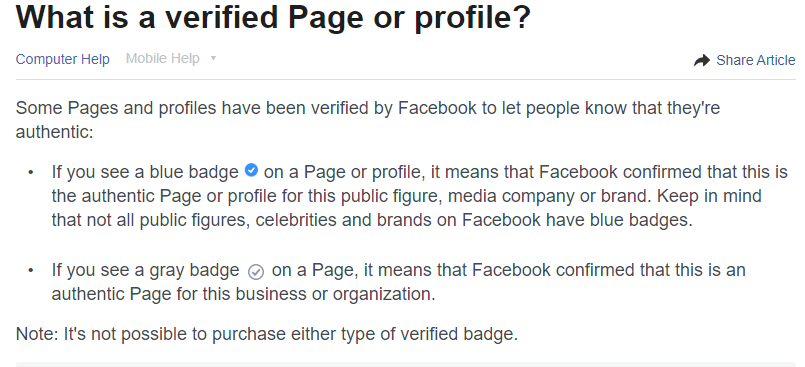 verification badge is a gray verified badge