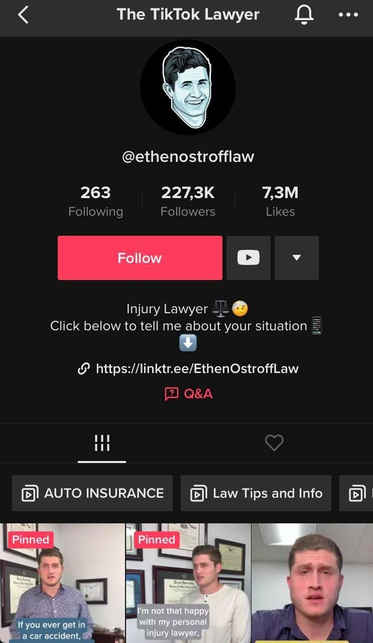 The TikTok Lawyer Tiktok advertising