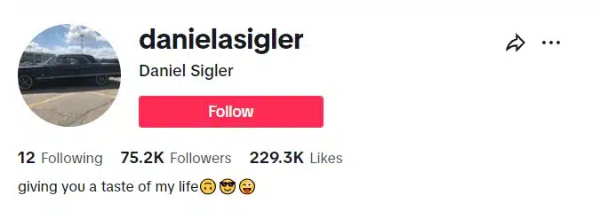 TikTok Fitness Influencers daniel sigler