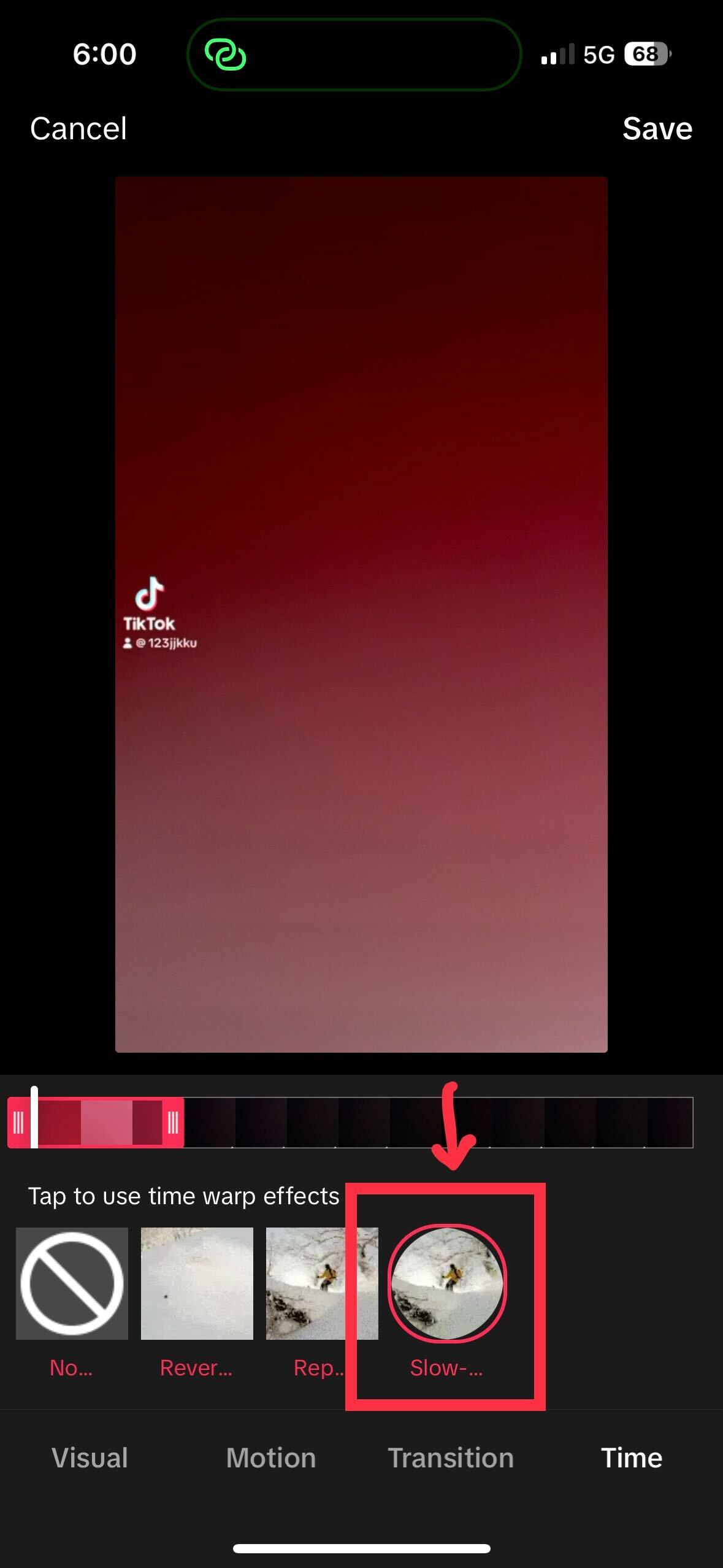 How To Do TikTok Slow Motion Effect 3