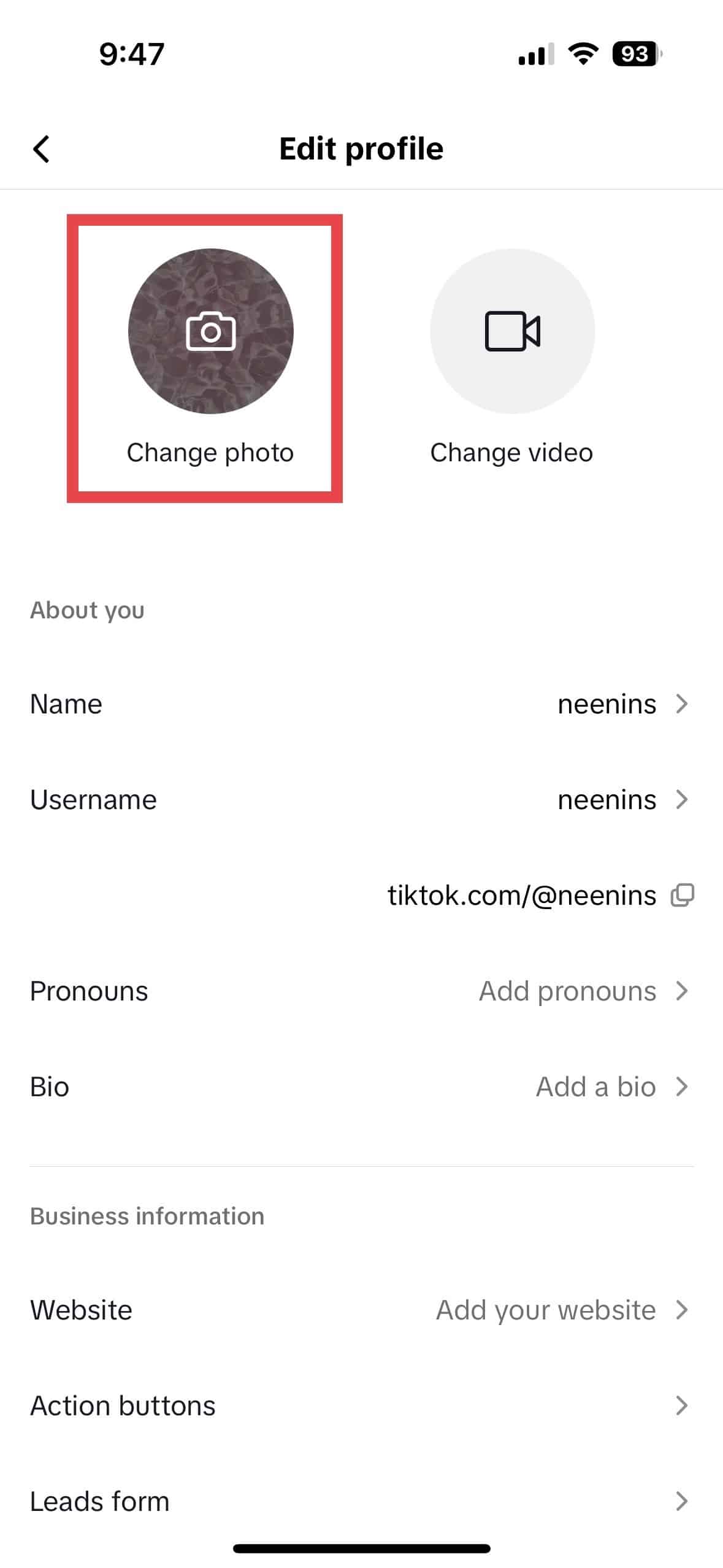how to change profile picture on tiktok 3