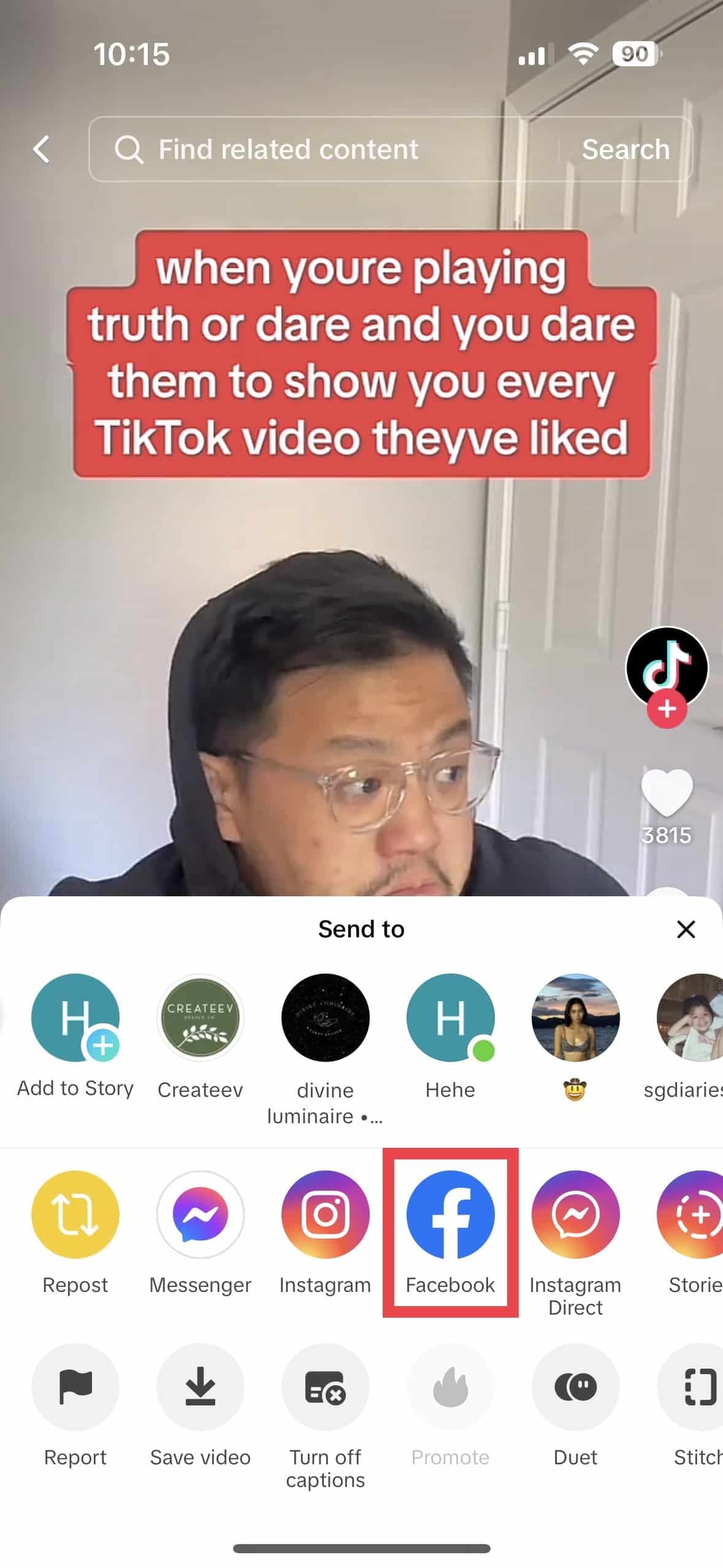 how to share tiktok videos on facebook 2