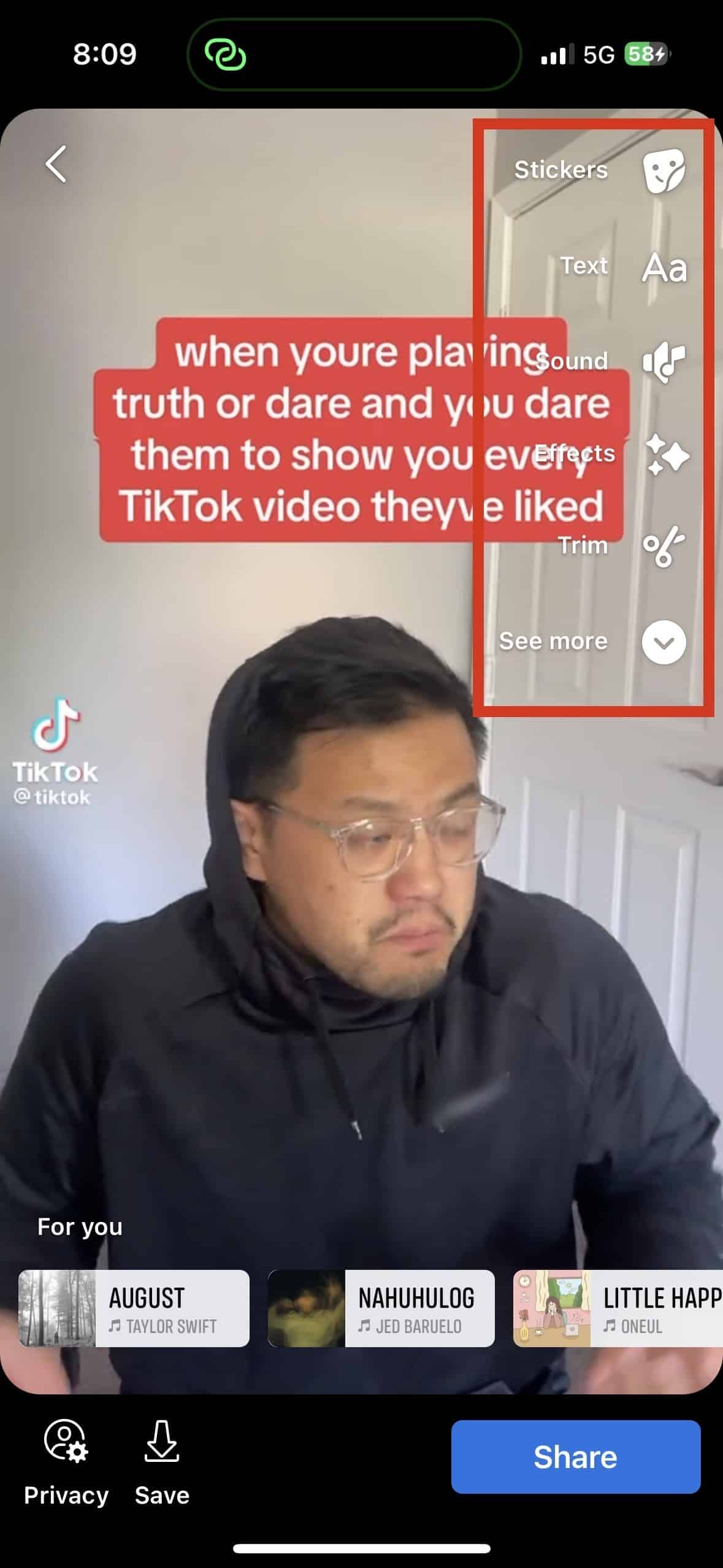 how to share tiktok videos on facebook 10