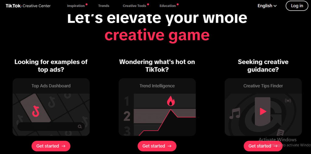 TikTok creative center