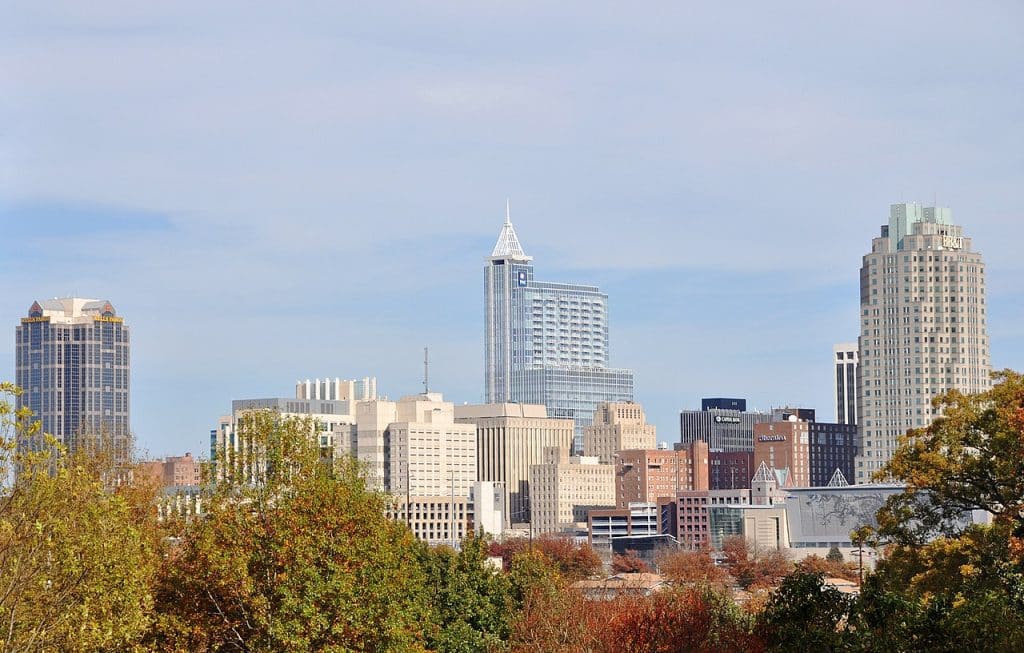 A picture of Downtown Raleigh skyline, Raleigh advertising agency