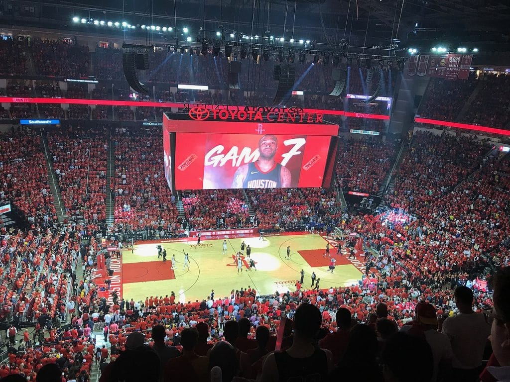 Home match of Houston Rockets sports ads agency