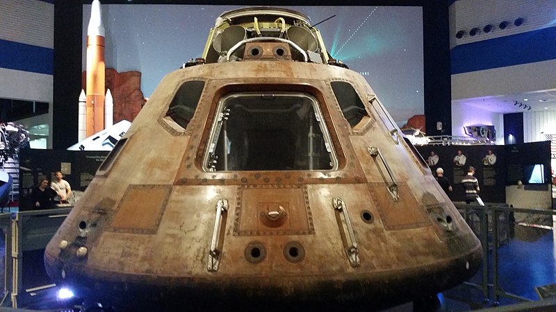 Apollo 11 Command Module at Space Center Houston advertising agency