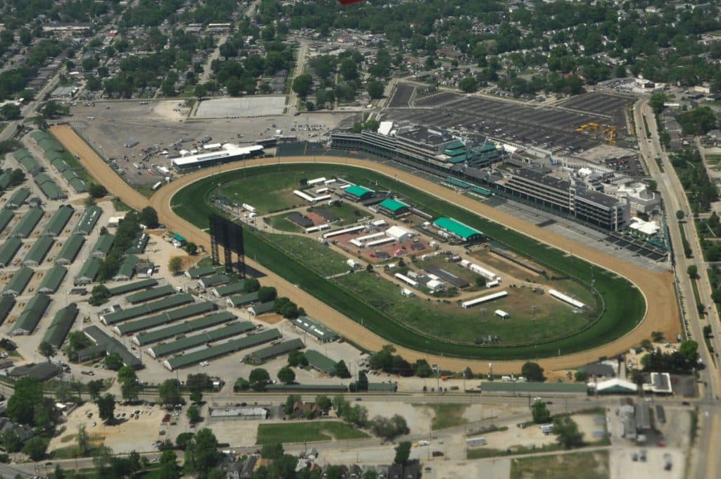 Churchill Downs Aerial view Louisville advertising agency