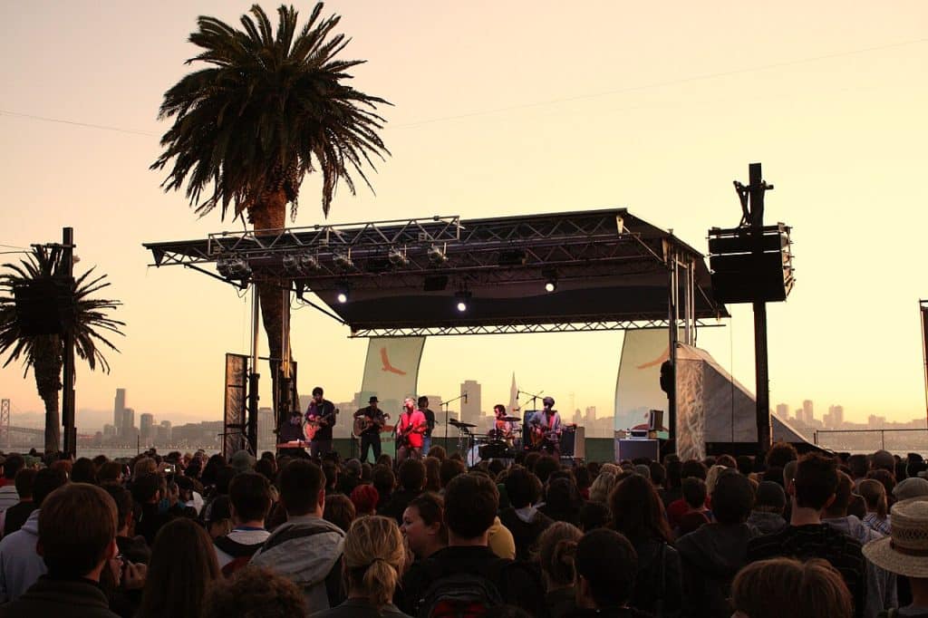 Treasure Island Festival performance in Oakland advertising agency