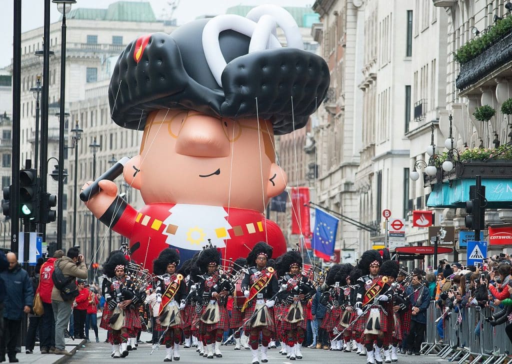 People celebrating New Year's Day Parade, London advertising agency