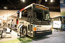 New Hybrid Bus in Houston Metro ads agency