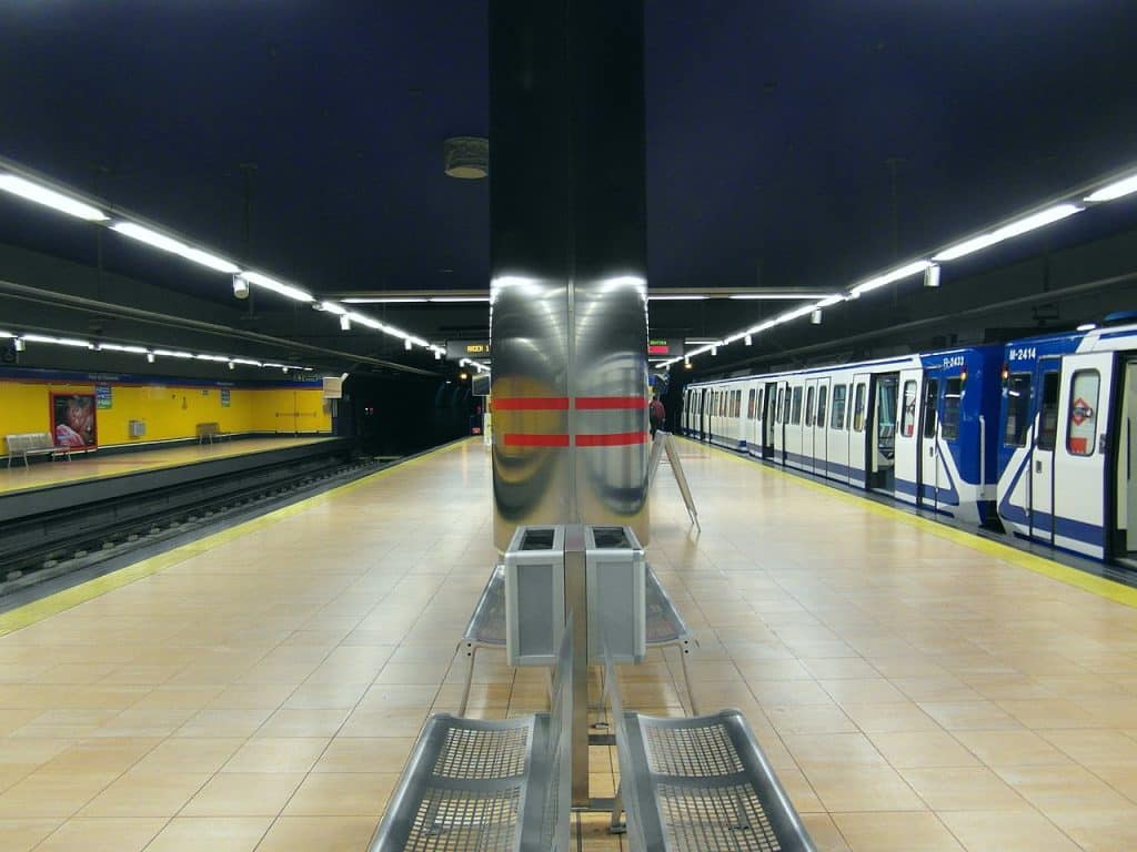Picture of Metro station terminal in Madrid transport advertising agency