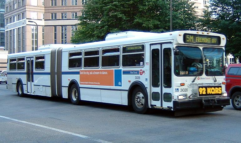 A Metro Bus in Minneapolis advertising agency