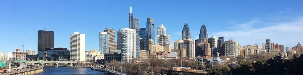 View of Philadelphia skyscrappers, Philadelphia real estate advertising agency