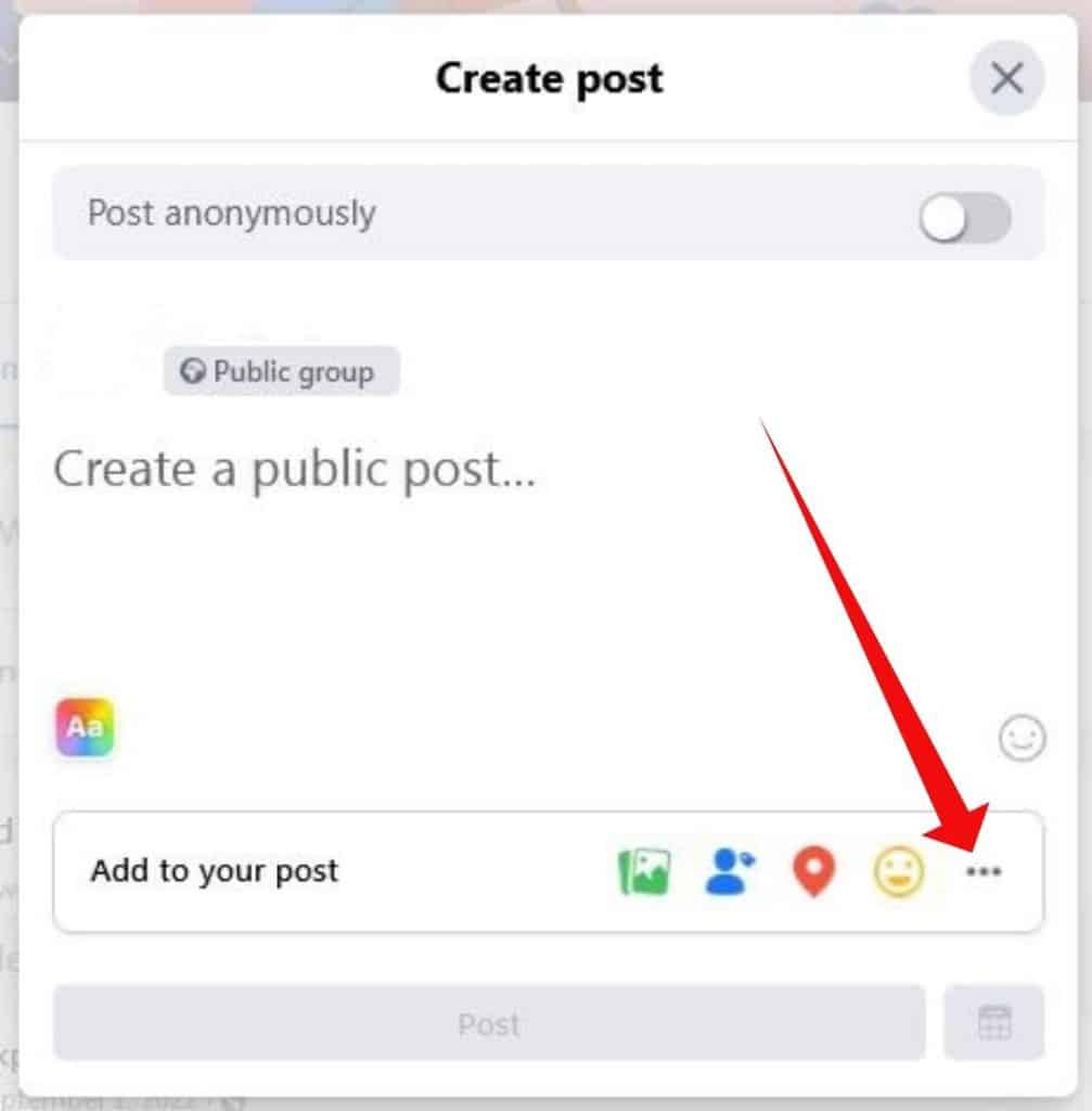 Creating a Poll in a Facebook Group