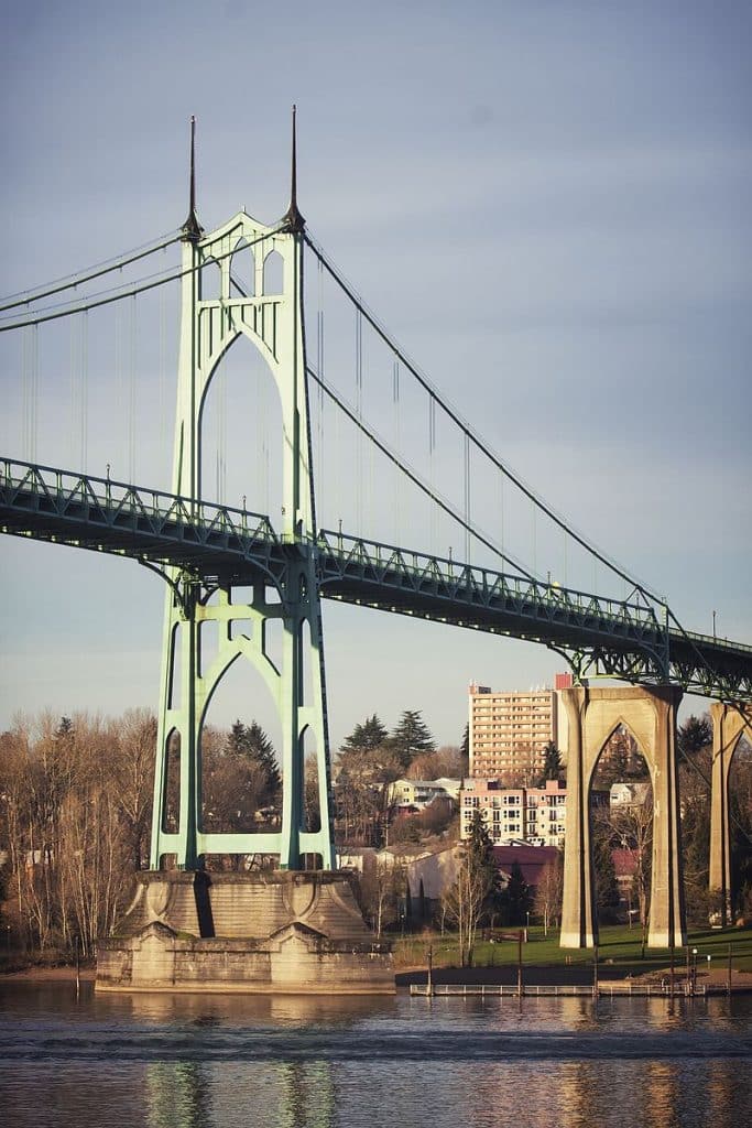 View of St. John's Bridge, Portland advertising agency