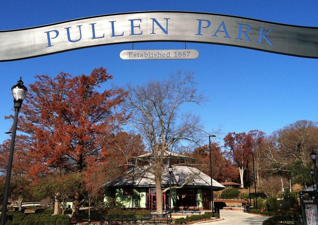 Entrance to Pullen Park in Raleigh advertising agency