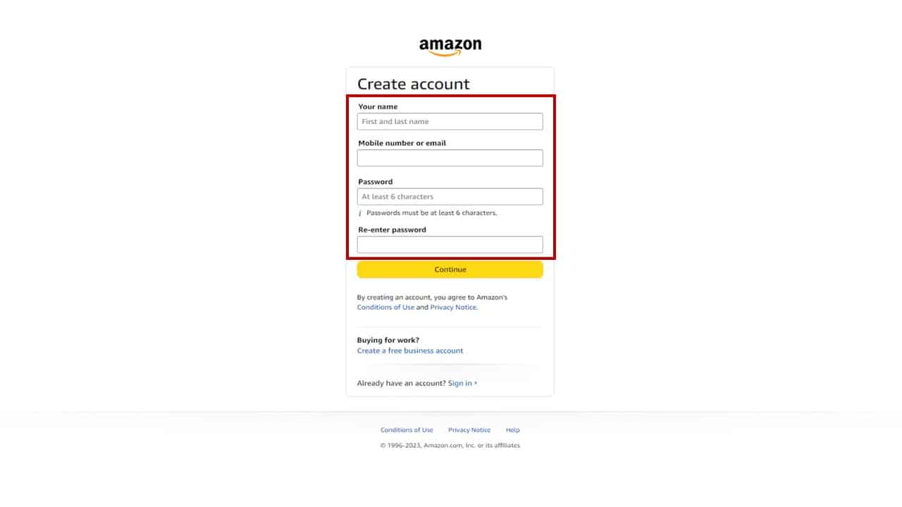 How To Make An Amazon Account 1
