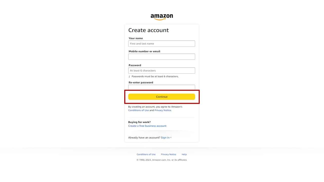 How To Make An Amazon Account 2