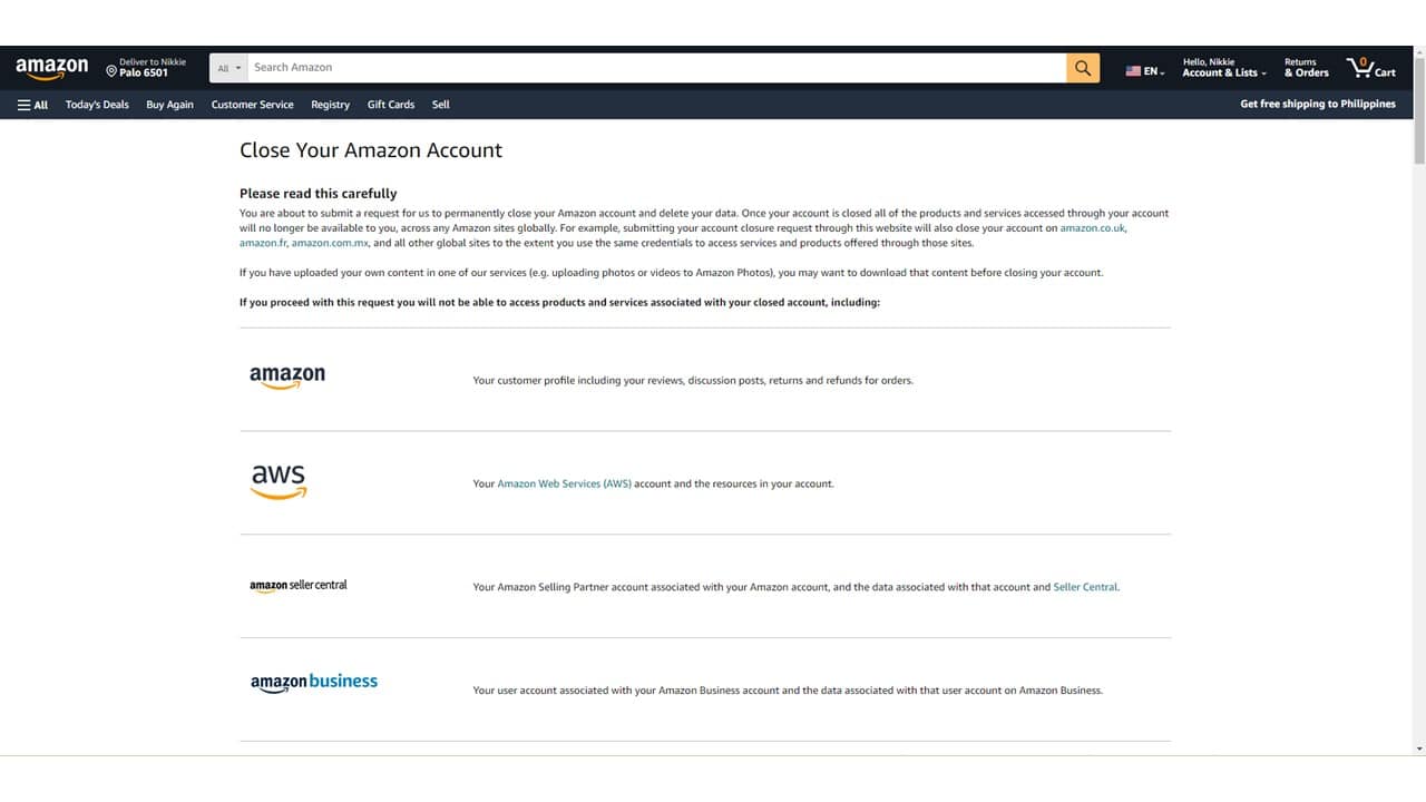 How To Delete Amazon Seller Account 1