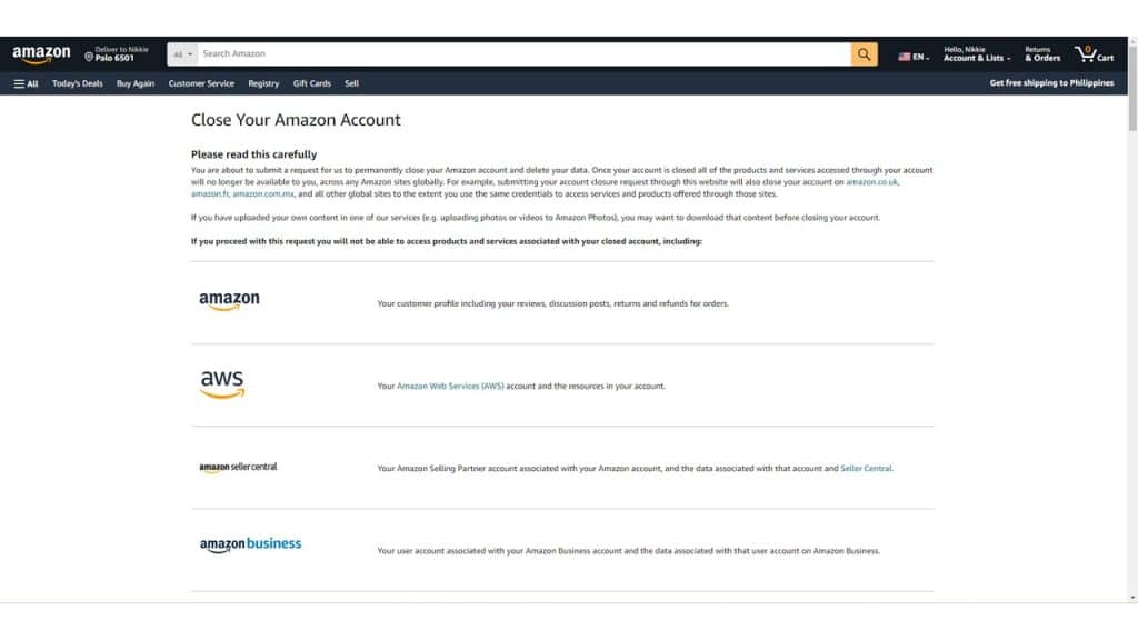 how to delete amazon seller account 1