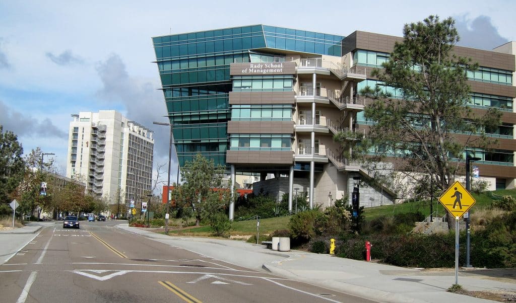 Building of Rady School of Management UC San Diego advertising agency