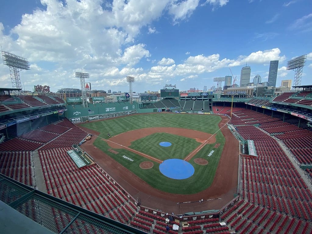 View of Fenway Park Boston