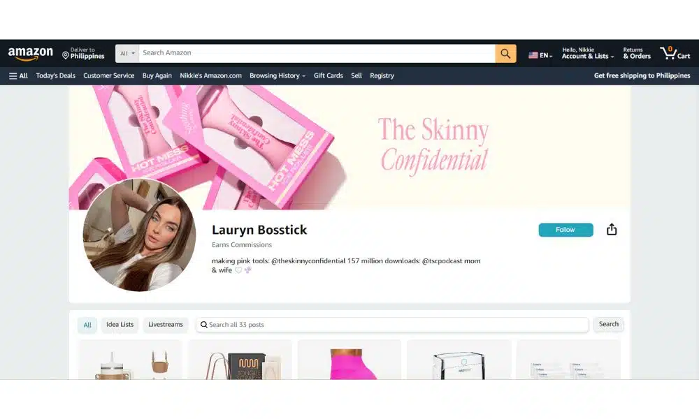 The best amazon influencer storefront examples
