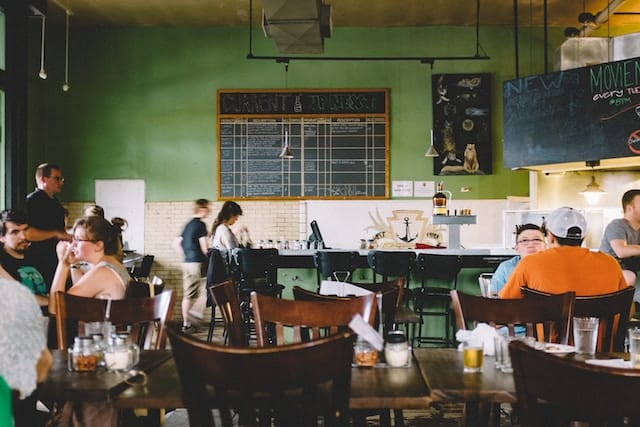 People sitting in restaurant in Philadelphia