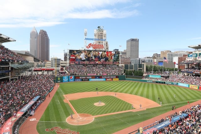 Billboard in progressive field, cleveland