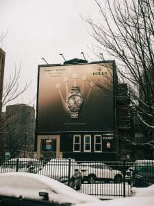 Rolex billboard advertisement in Chicago