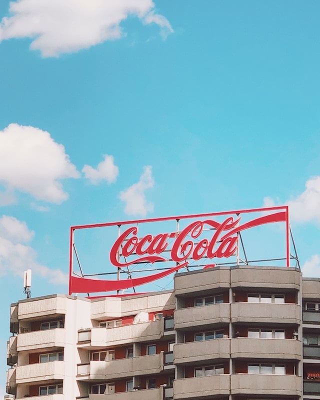 Coca cola using billboard for advertising in Berlin, Belin advertising agency