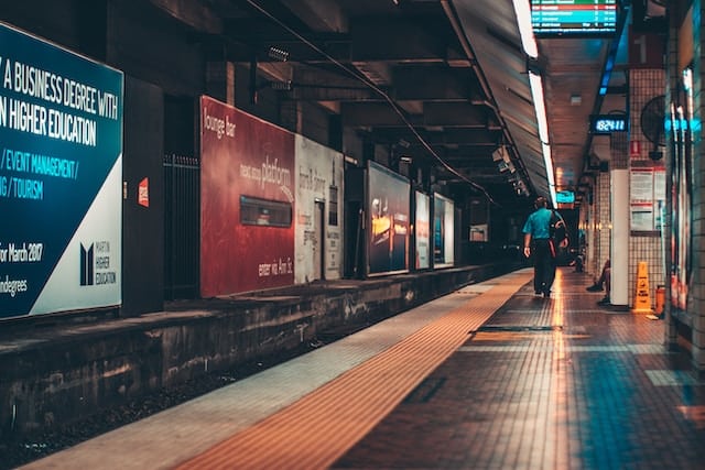 Billboards at train station, Brisbane advertising agency