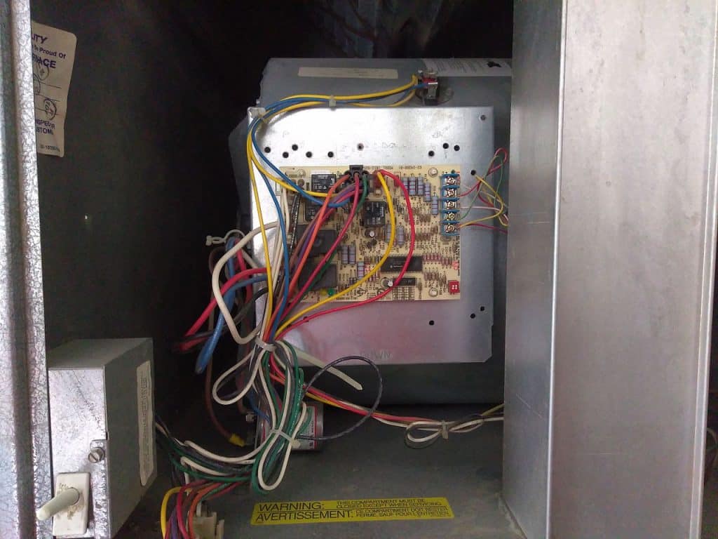 View of control circuit of HVAC unit at home, HVAC Advertising Agency.
