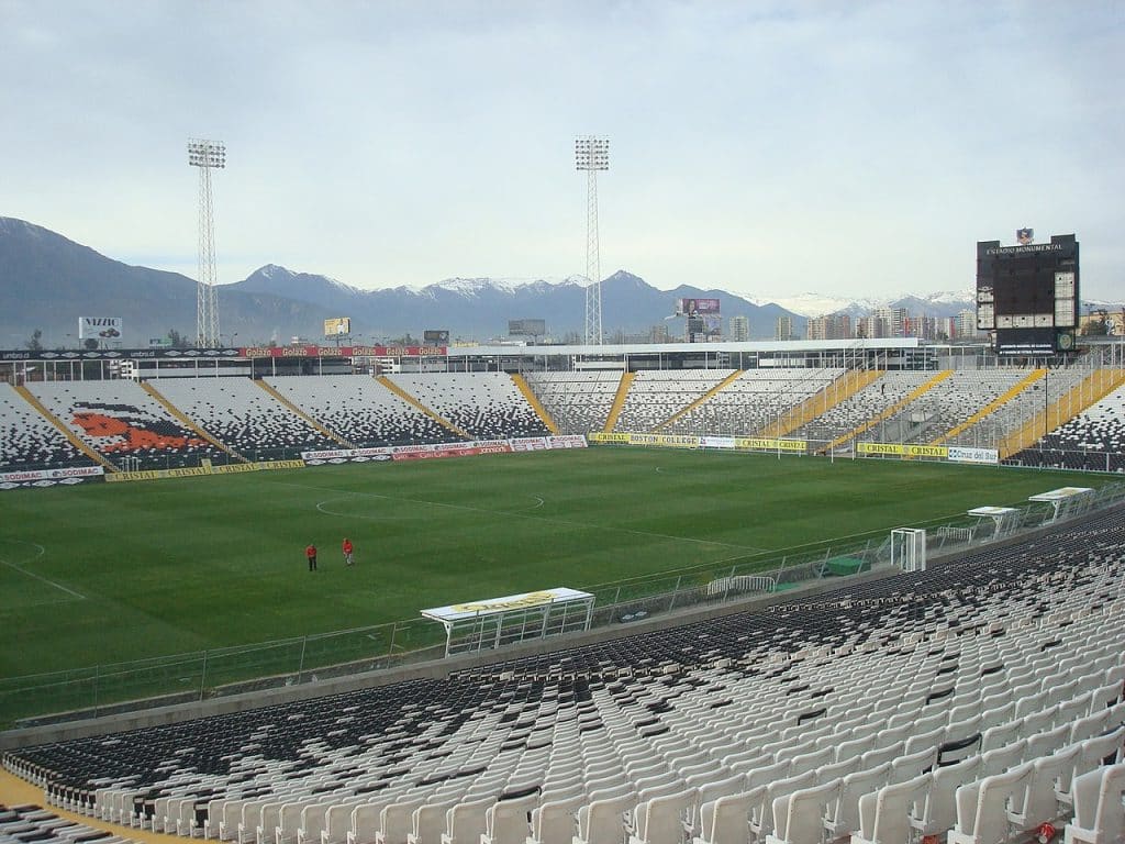 Estadio Monumental ground, Santiago advertising agency.
