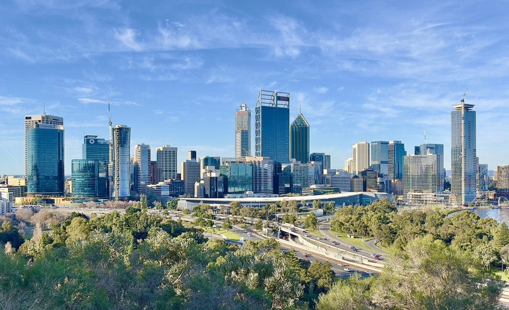 A picture of Perth CBD skyscrappers, Perth advertising agency