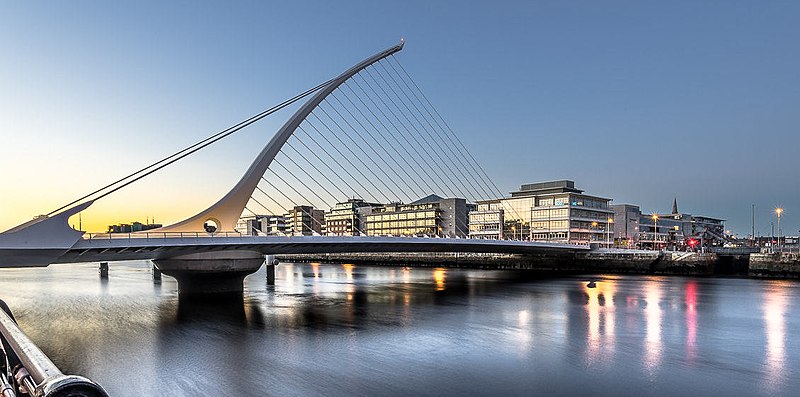 View of Beckett Bridge during Sunset, Dublin advertising agency