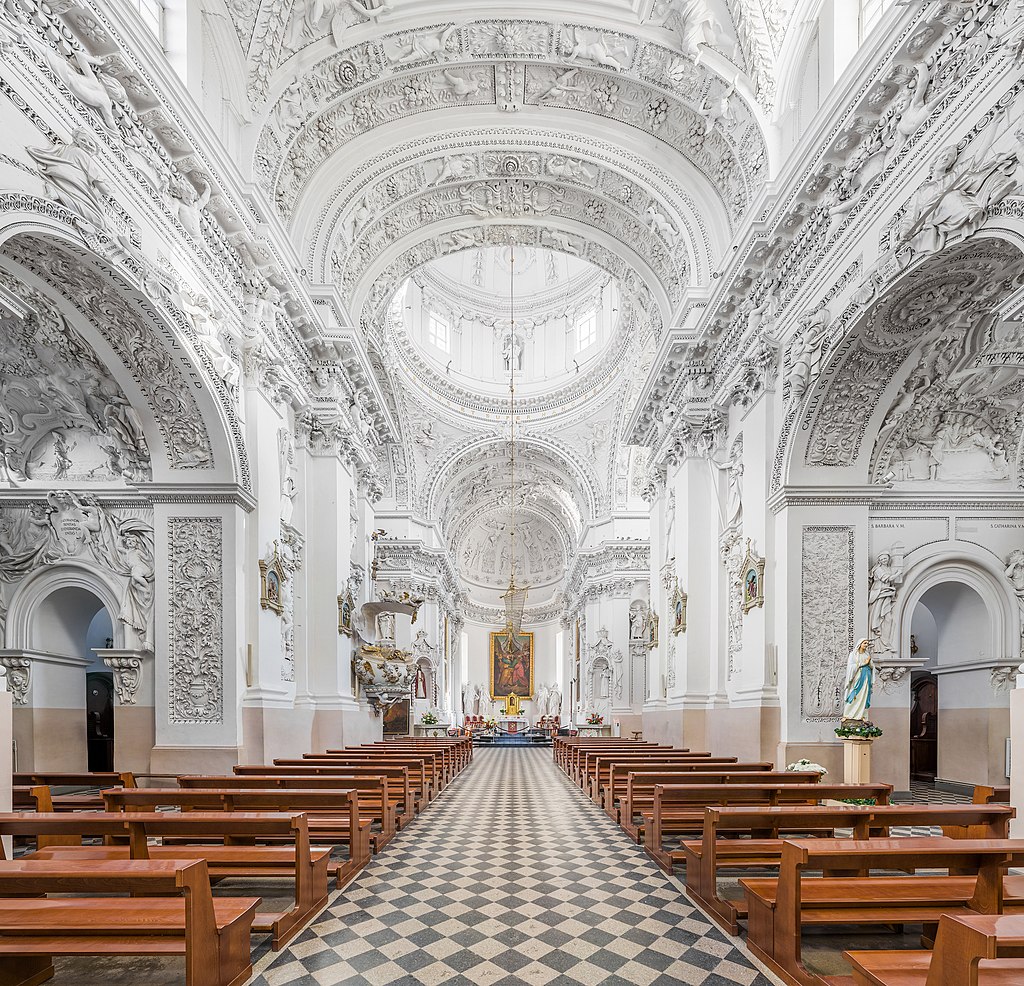 Inside view of the Church of St. Peter and St. Paul, Vilnius, Church Advertising Agency.