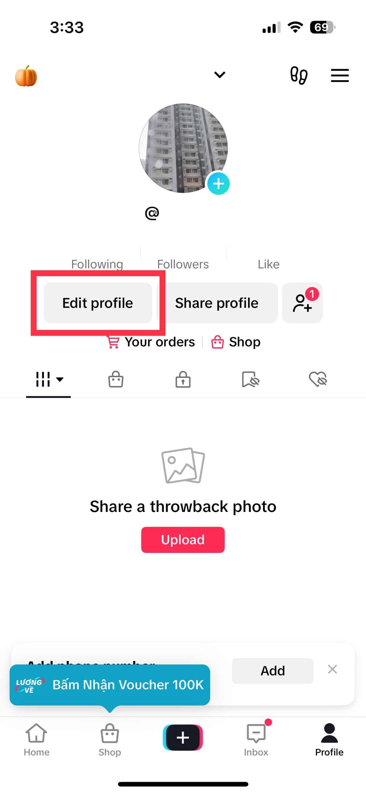 image for how to add tiktok link in bio 2