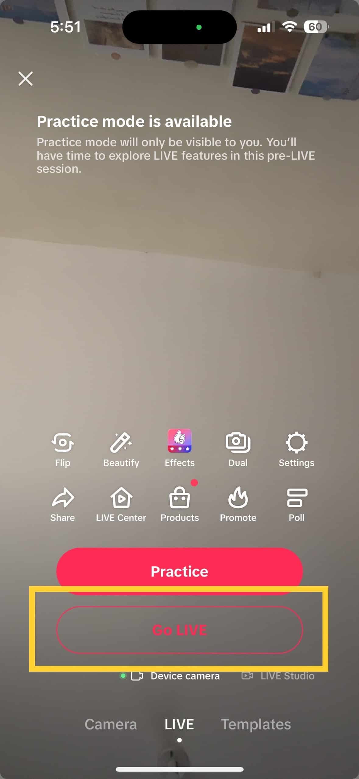 image for how to go live on tiktok 3