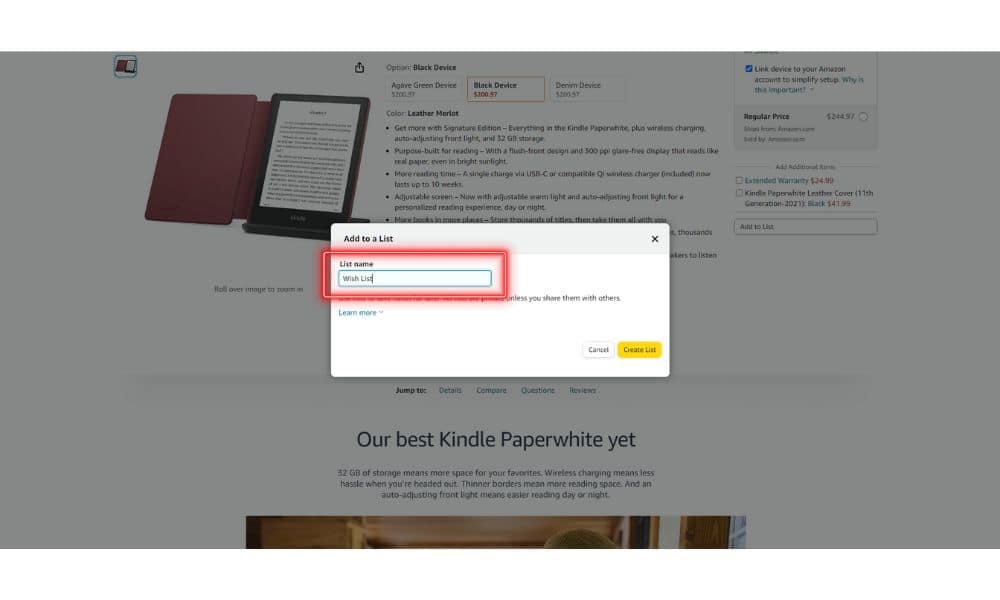 image for how to make an amazon wishlist 4